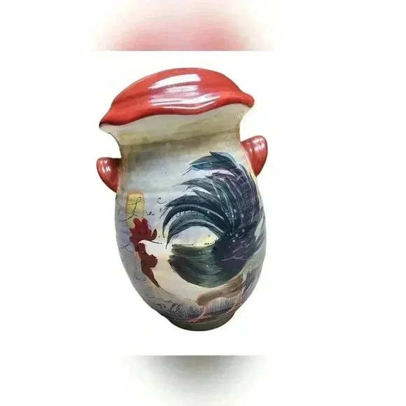 Certified International Susan Winget LE ROOSTER cheese shaker farmhouse vintage - Picture 1 of 10
